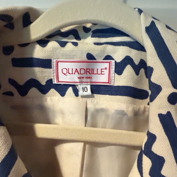 Stylish Navy and White Women's Jacket - Picture 3 of 6